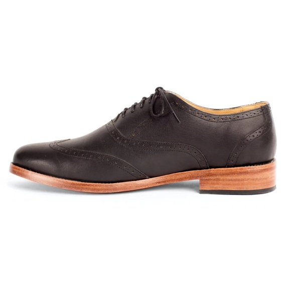 Nisolo Men's Taylor Wingtip, Noir, US 11.5 - Picture 2 of 4